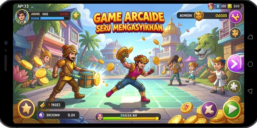 Tampilan gameplay menarik dari API33 dalam kategori Arcade, penuh dengan aksi dan tantangan.