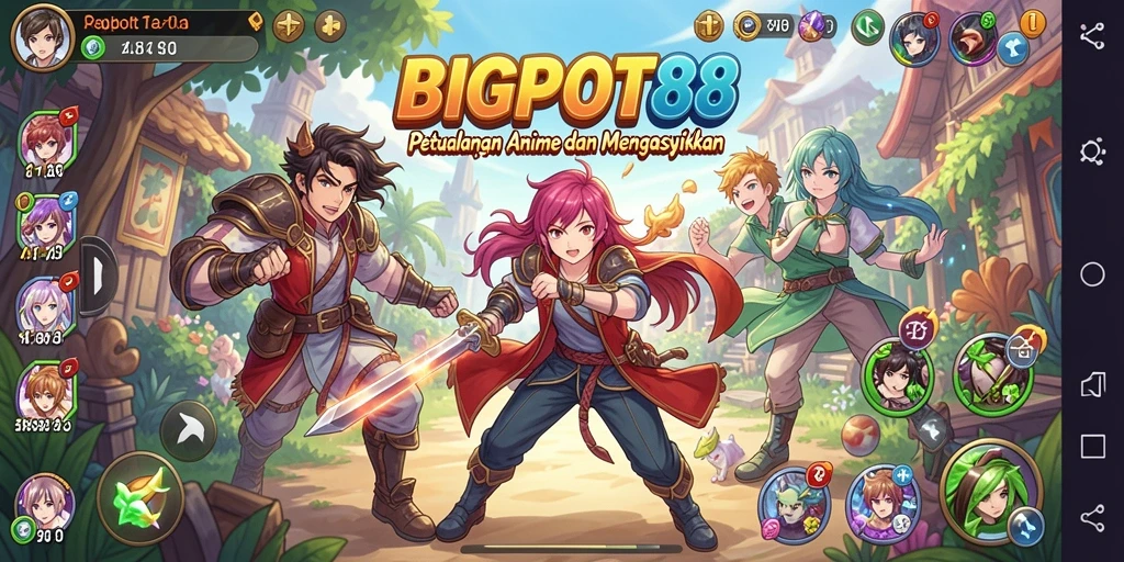 Screenshot BIGPOT88 menampilkan aksi seru dalam gameplay Anime.