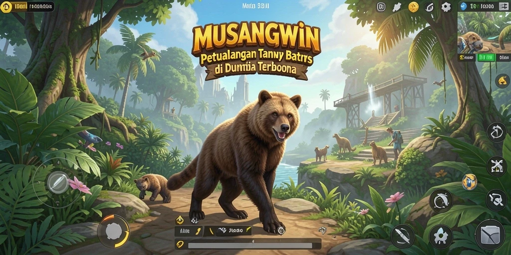 Screenshot gameplay memperlihatkan petualangan seru di dunia terbuka.