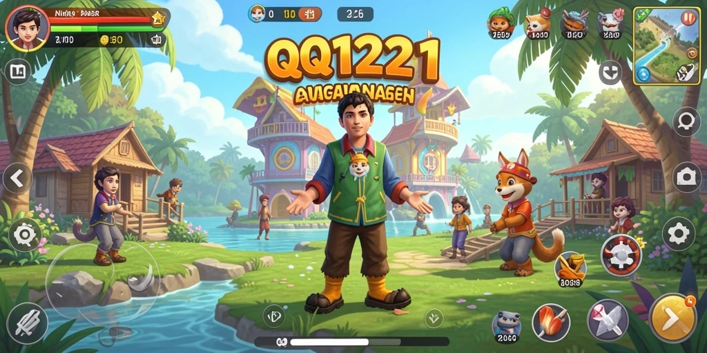Tampilan gameplay QQ1221 yang mengasyikkan dan penuh warna.