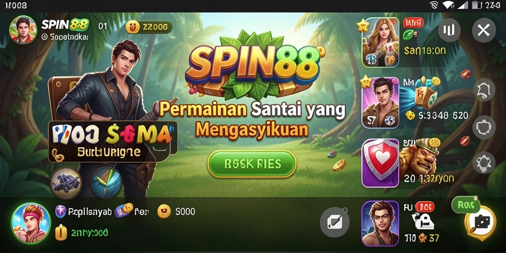 Tampilan gameplay SPIN88 yang menarik dan penuh warna.